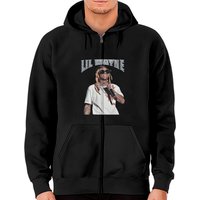 Lil Wayne Unisex Zip Hoodie in Black