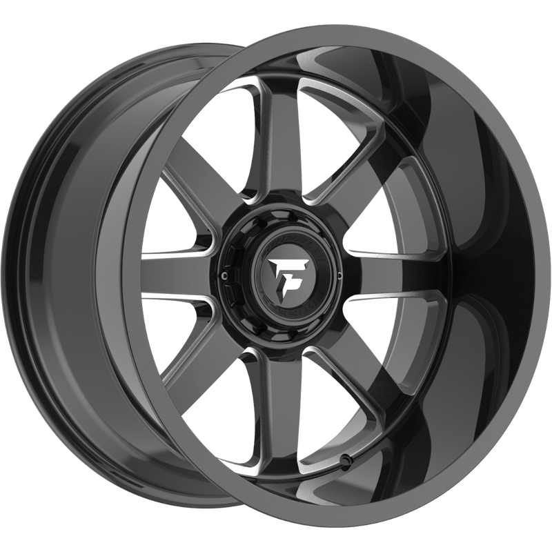 Fittipaldi Offroad FA16BM Black Milled Wheel - 20x12 - 8x165.1 — Wheels & Rims