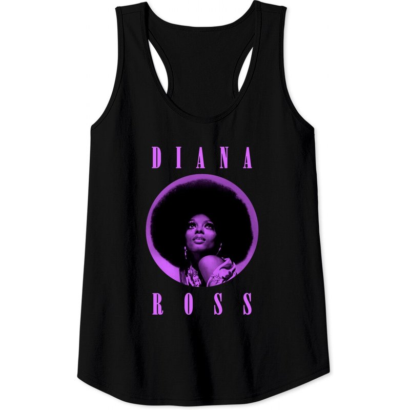 Diana Ross Essential Tank Tops for Men in Black