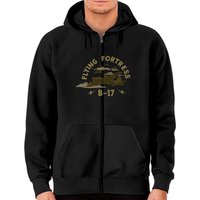 Sweat à capuche zippé B17 Flying Fortress pour unisexe — Sweats à capuche pour hommes
