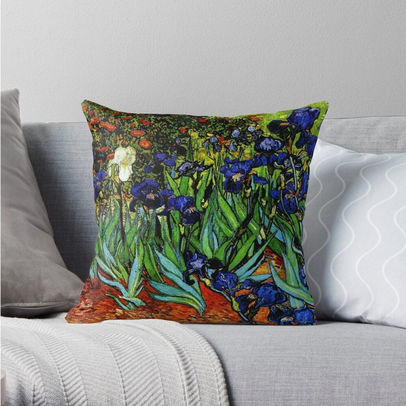 Coussin décoratif "Irises" de Vincent Van Gogh — Coussins décoratifs