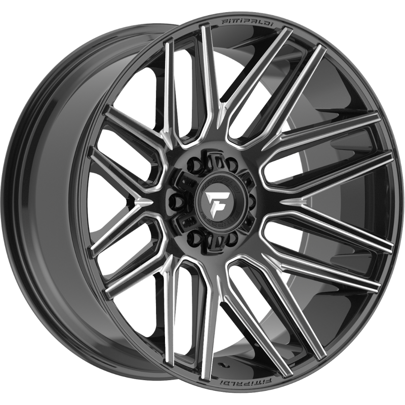 Fittipaldi Offroad FA14BM Black Milled Wheels - 22x10 -8x165.1 — Wheels & Rims