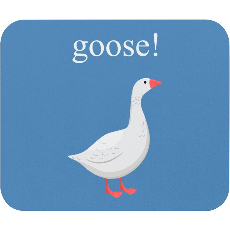 Cartoon Goose Mouse Pad for Online Browsing and Gaming — Mouse Pads & Desk Mats