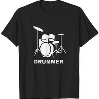 T-shirt Drummer Drum Kit Indie Rock pour hommes — T-shirts pour hommes