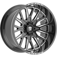Roues Fittipaldi Offroad FA18BM Moulées Noires Brillantes - 20x12 - 8x170