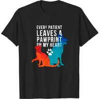 Every Patient Leaves A Pawprint On My Heart T-Shirt for Men