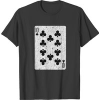T-shirt pour hommes avec motif de carte à jouer Ten Of Clubs — T-shirts pour hommes