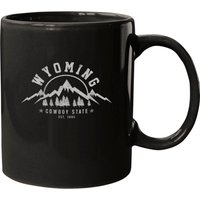 Wyoming The Cowboy State Est. 1890 Vintage Mountains Mug