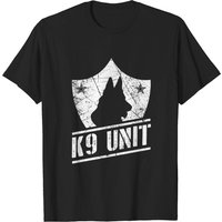 T-shirt Canine Unit Police Dog Badge Guard Dogs pour hommes