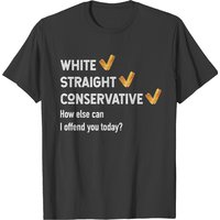 T-shirt blanc droit conservateur pour hommes — T-shirts pour hommes