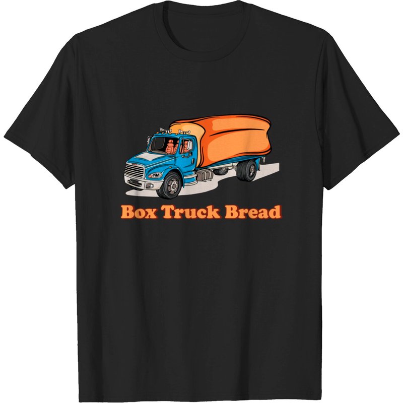 T-shirt Box Truck Bread pour hommes en noir — T-shirts pour hommes