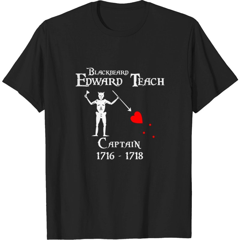 Captain Edward Blackbeard Teach T-shirt for Men