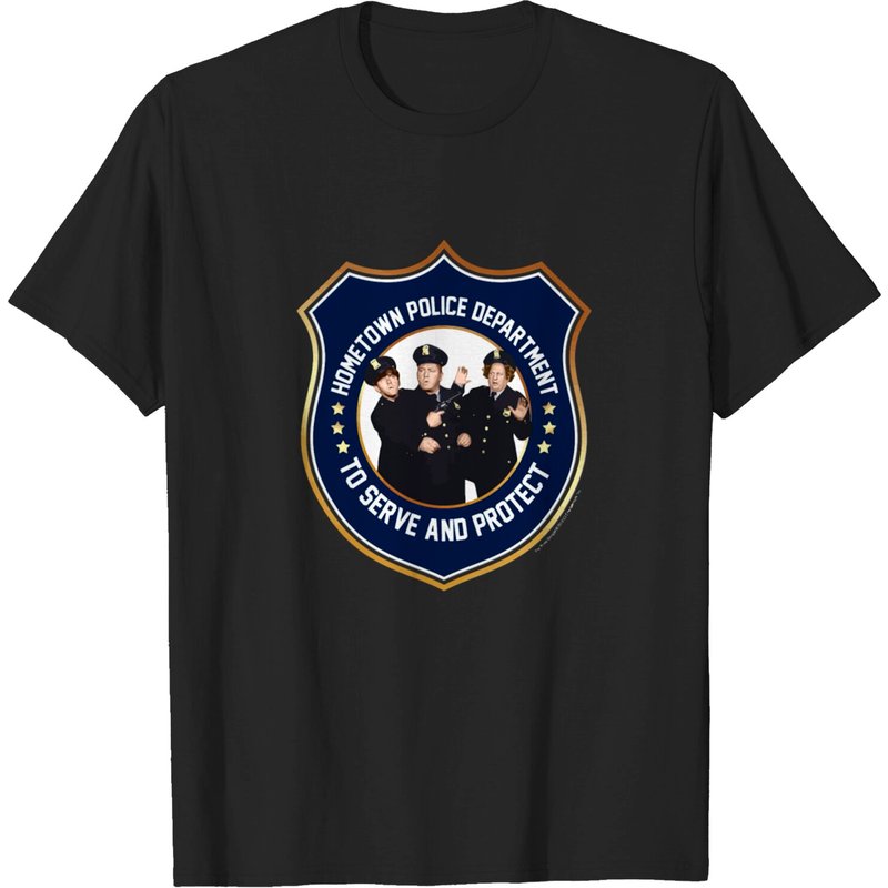 Tts - The Three Stooges Police Department Serve And T-Shirt