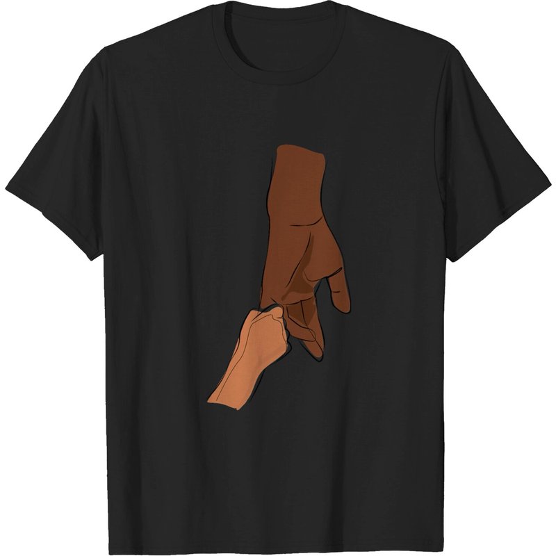 T-shirt Dads Hand Black Power pour hommes — T-shirts pour hommes