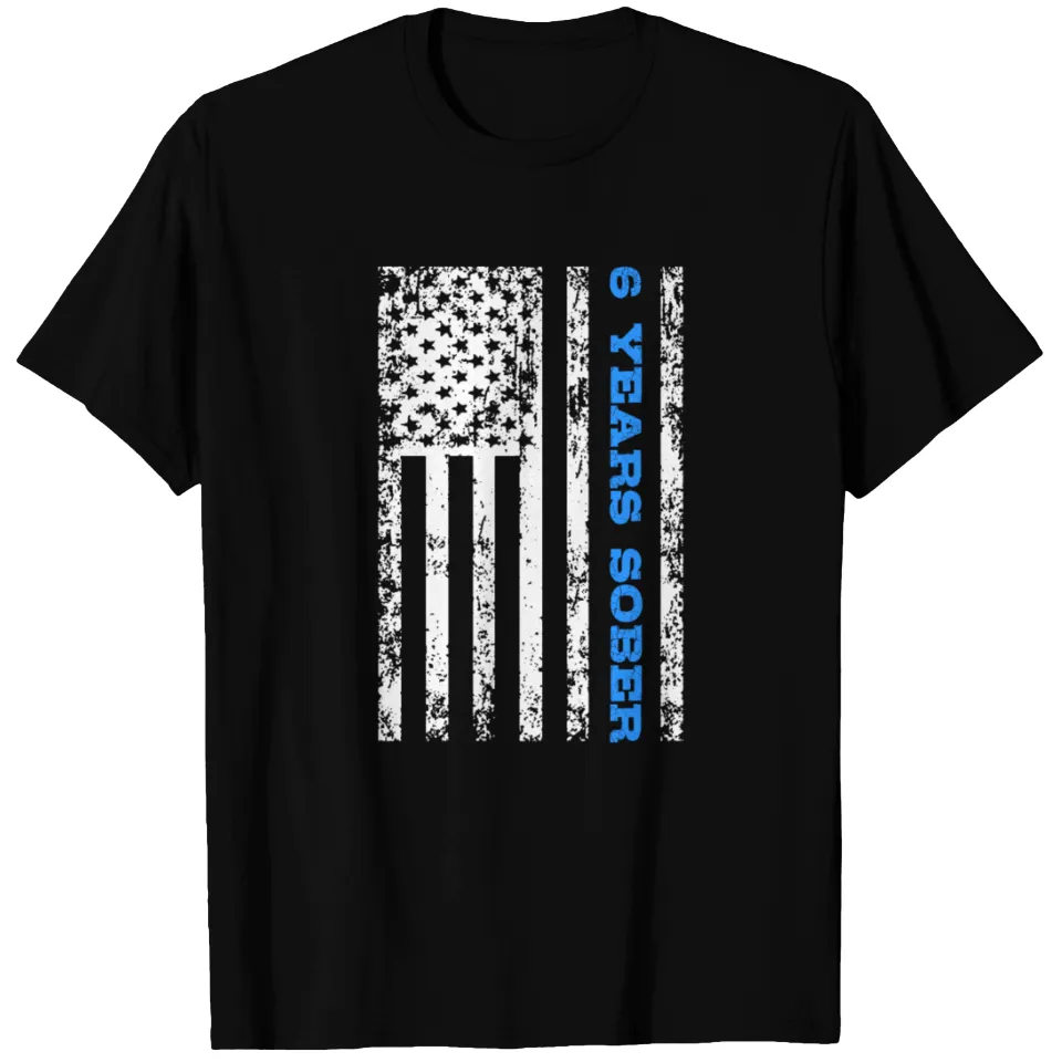 T-shirt pour hommes 6 ans sobre en noir — T-shirts pour hommes