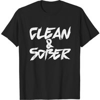 T-shirt Inspirant Clean and Sober pour Hommes