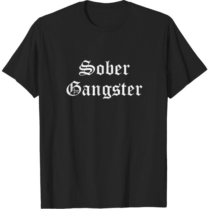 T-shirt Sober Gangster Aa Na Cadeau Amusant de Récupération pour Hommes — T-shirts pour hommes