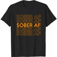 T-shirt Sober AF Recovery Step Cadeau Humoristique de Sobriété pour Hommes — T-shirts pour hommes