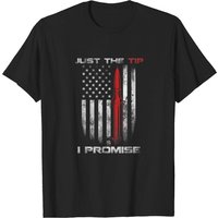 T-shirt Just The Tip I Promise Veteran Drapeau US pour hommes