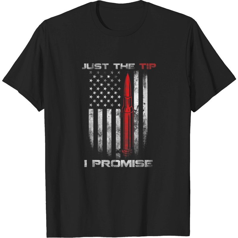 T-shirt Just The Tip I Promise Veteran Drapeau US pour hommes — T-shirts pour hommes