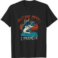 Just One More Cast I Promise T-Shirt pour Hommes Amateur de Pêche