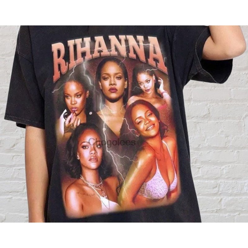 T-shirt pour hommes Rihanna en noir — T-shirts pour hommes