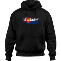 Colorado State Flag Hoodie for Unisex — Mens Hoodies