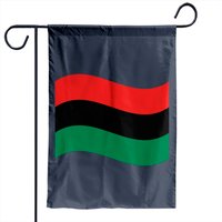 Drapeaux de jardin rouges, noirs et verts par Printerval