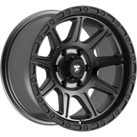Fittipaldi Offroad FT104AB Gunmetal Wheel with Black Ring 20x9 — Wheels & Rims