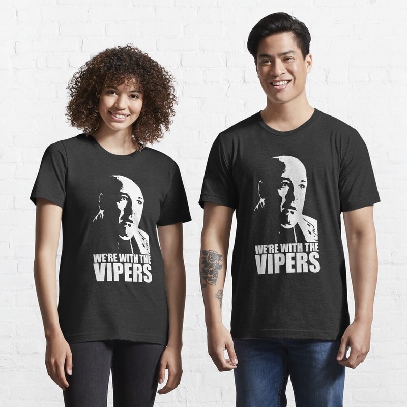T-shirt Sopranos Tony Soprano We're With The Vipers — T-shirts pour hommes