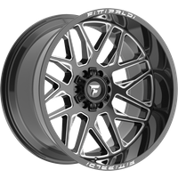 Fittipaldi Offroad FA19BM Gloss Black Milled Wheels - 22x12 - 8x180 — Wheels & Rims