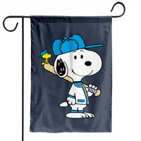 Snoopy Baseball Crewneck Garden Flags
