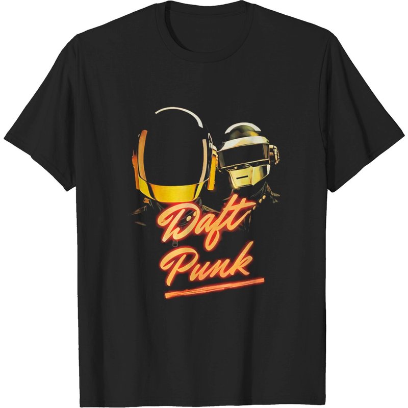 Daft Punk Men's T-Shirt in Black — Mens T Shirts
