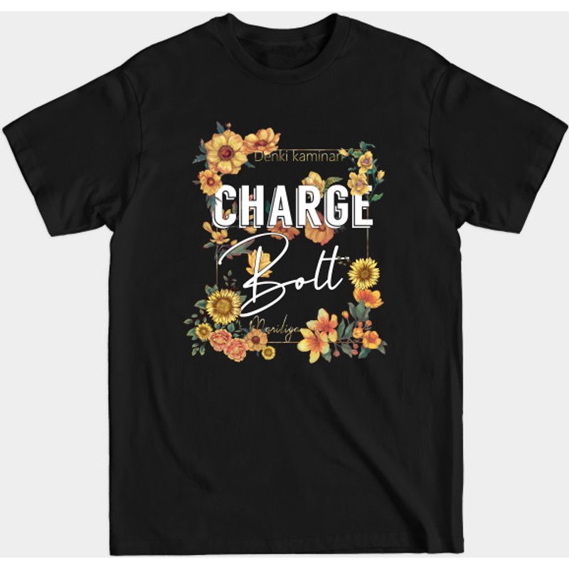 T-shirt noir pour hommes Denki Kaminari — T-shirts pour hommes