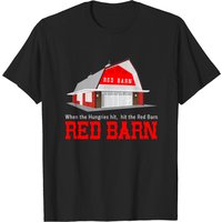 Red Barn Men's T-Shirt - Black