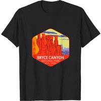 T-shirt pour hommes du parc national Bryce Canyon en noir