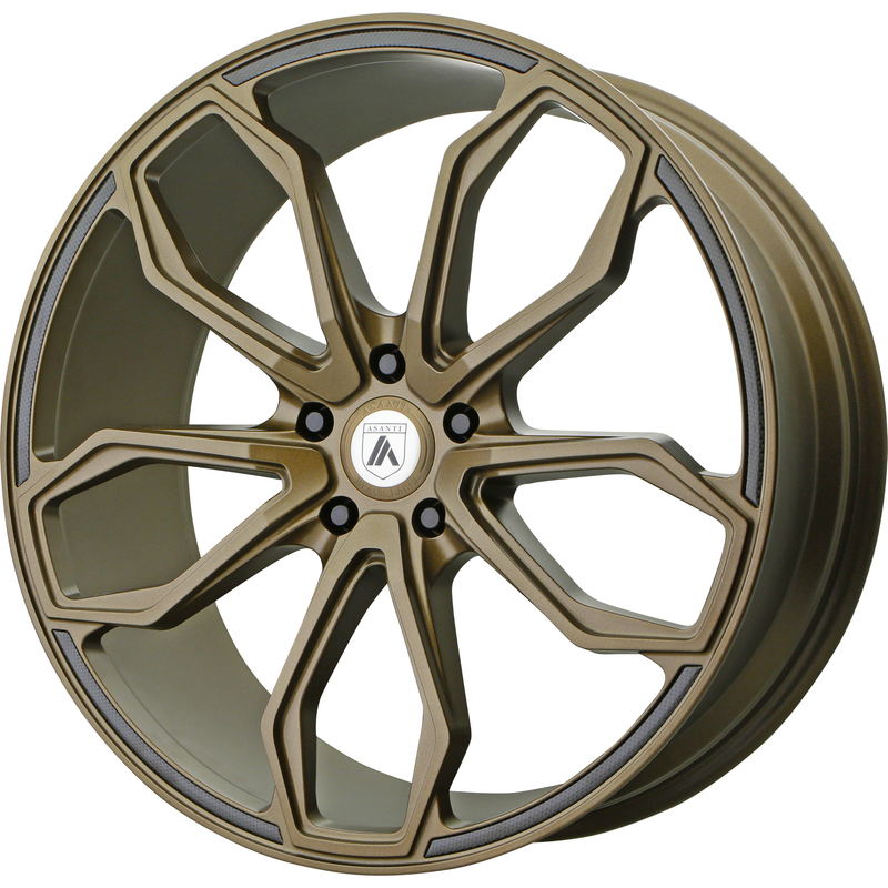Asanti Black ABL-19 Athena Bronze 22x9 Wheels with 5x127 Bolt Pattern — Wheels & Rims