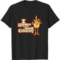 Hanker For A Hunk Of Cheese Men's T-Shirt in Black — Mens T Shirts