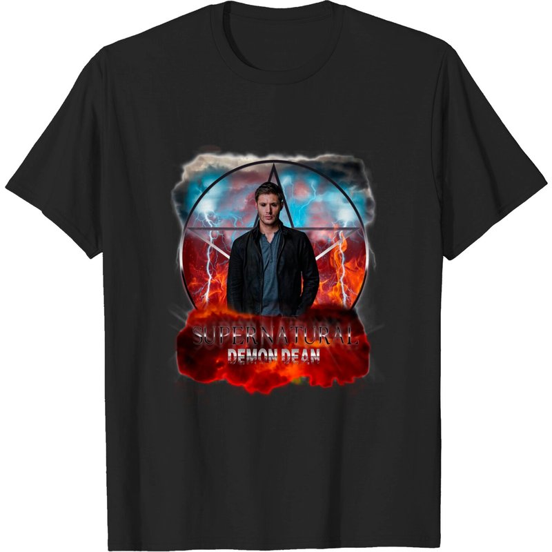 Supernatural Demon Dean Winchester T-Shirt for Men — Mens T Shirts