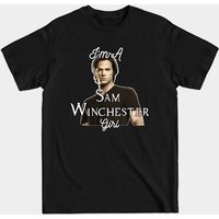 Sam Girl Supernatural T-Shirt for Men - Black