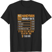 T-Shirt Ouvrier à Taux Horaire - Artisan