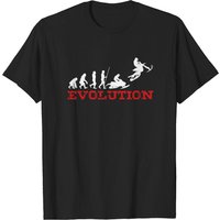 T-shirt Noir pour Hommes Extreme Snowbike Evolution