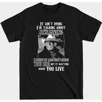 T-shirt pour hommes Lonesome Dove : Où vous vivez — T-shirts pour hommes