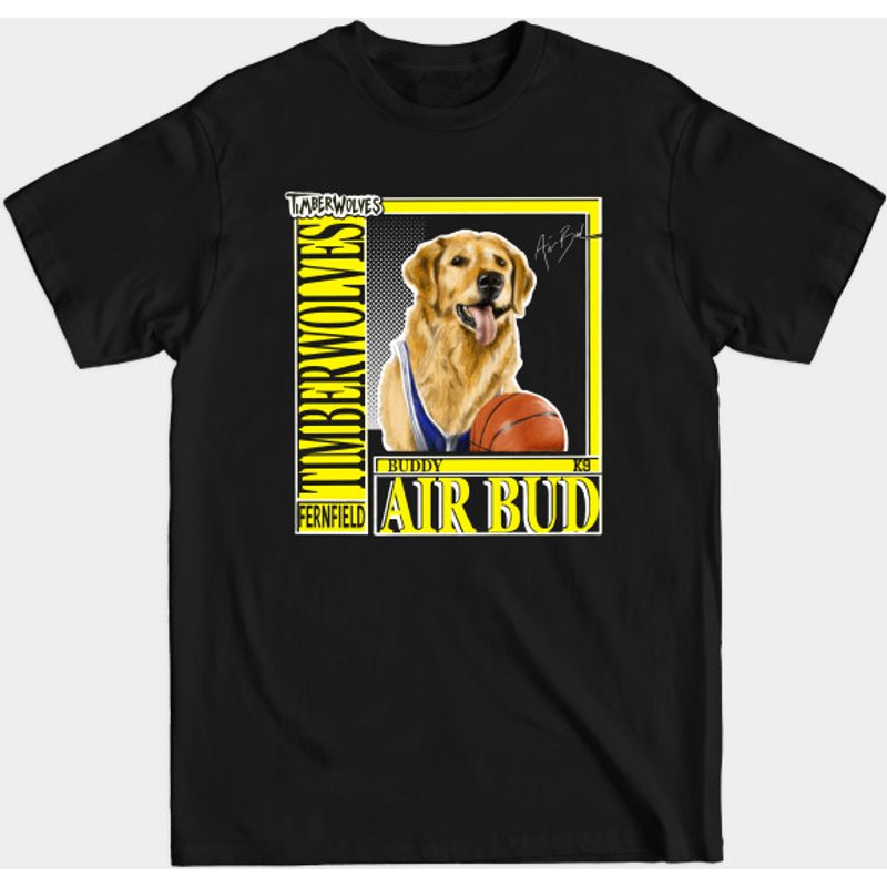 T-shirt Vintage Air Bud 90s Timberwolves pour hommes — T-shirts pour hommes