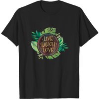 T-shirt Citations Live Laugh Love pour Hommes - Noir — T-shirts pour hommes