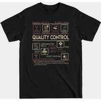 T-shirt Quality Control pour hommes - T-shirt multitâche noir — T-shirts pour hommes
