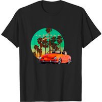 Karmann Ghia Sunset Palm Trees Men's T-Shirt