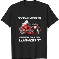 T-shirt pour hommes Trikes Wingit Goldwing
