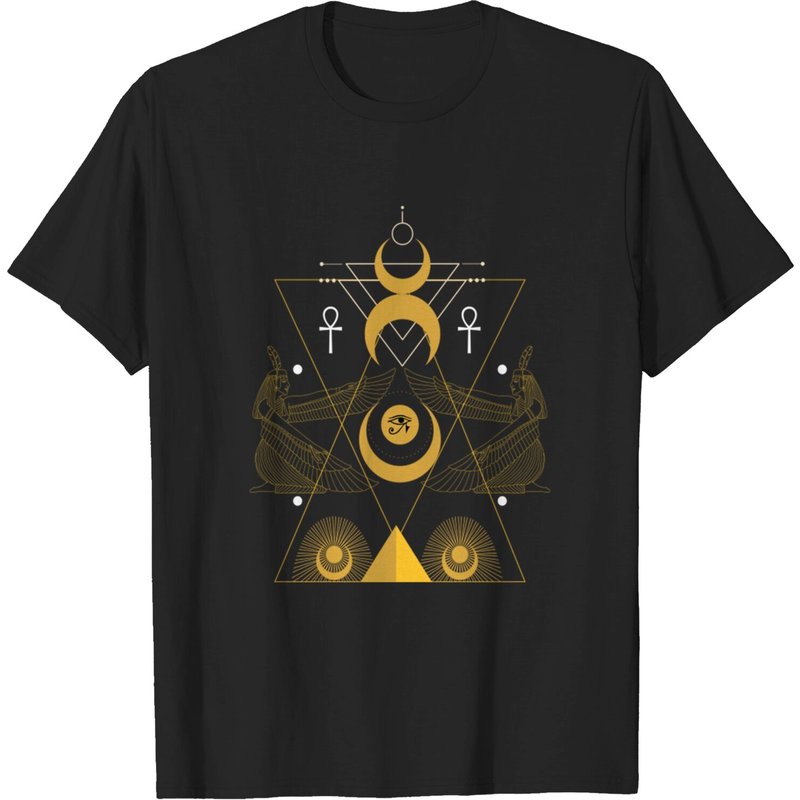 T-Shirt pour Hommes avec l'Œil d'Horus et la Pyramide Égyptienne