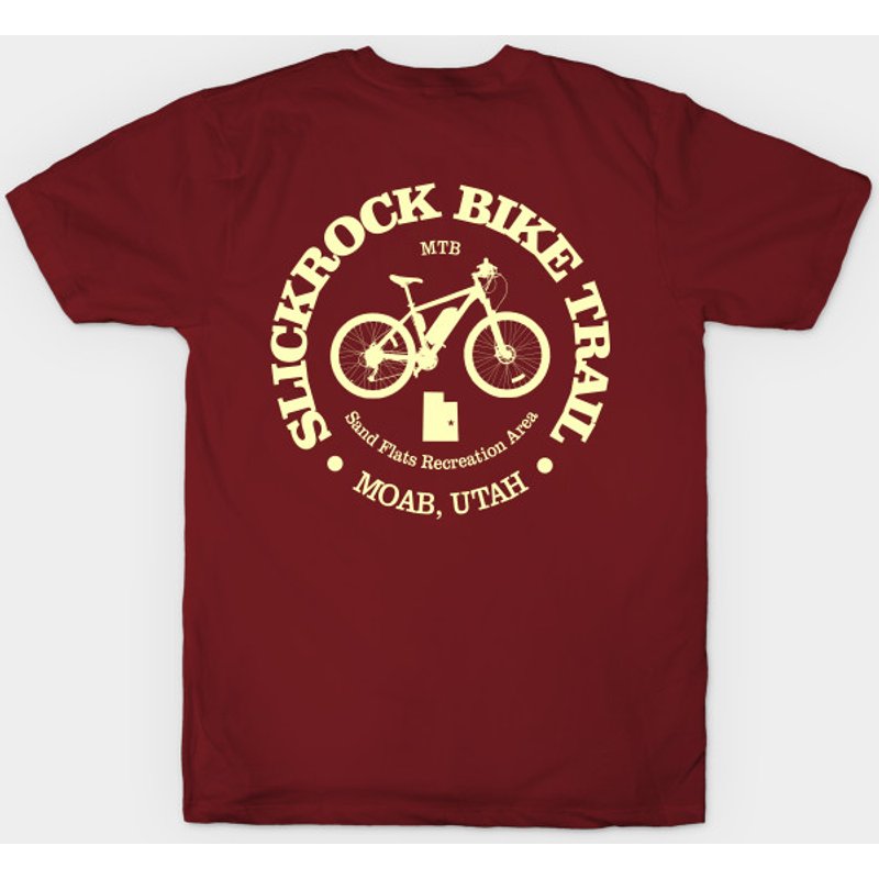 T-shirt Slickrock Bike Trail MTB pour hommes - Moab Mountain Biking